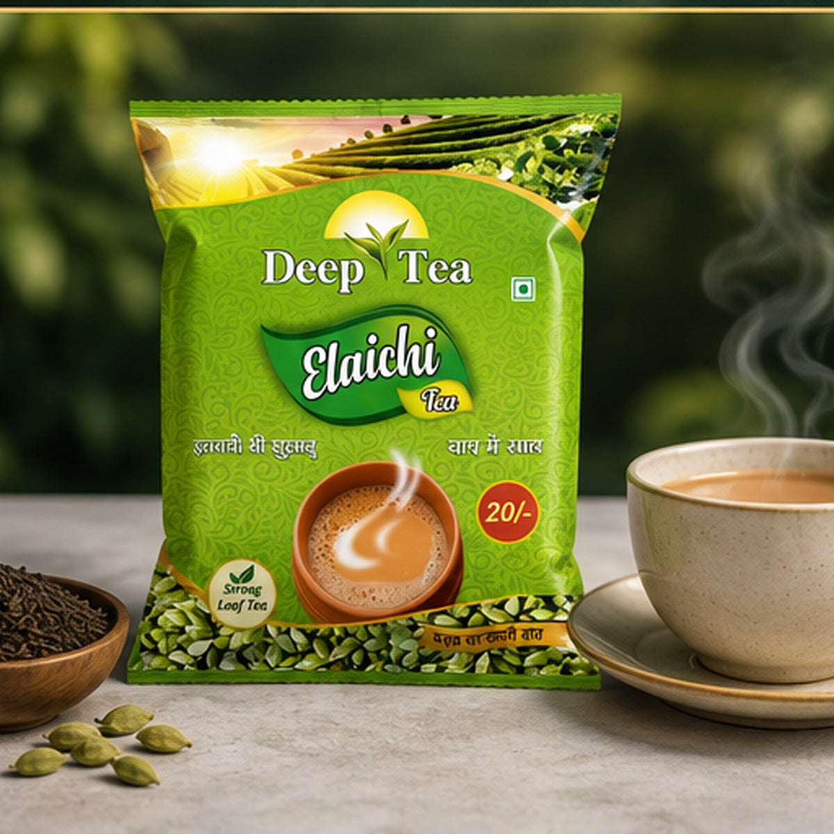Deep Tea Elaichi Tea 250g | Refreshing Cardamom Flavour & Rich Aroma